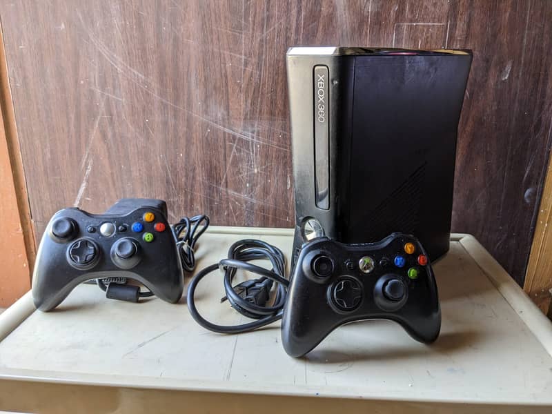 Xbox 360 for Sale - 250GB, 2 Wireless Controller,  16+ Installed Games 0