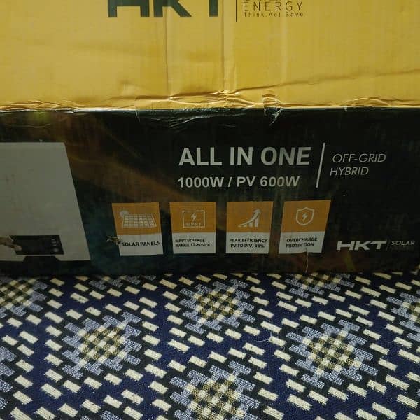 Hkt 1 kw hybrid inverter almost new only 1 week use 4