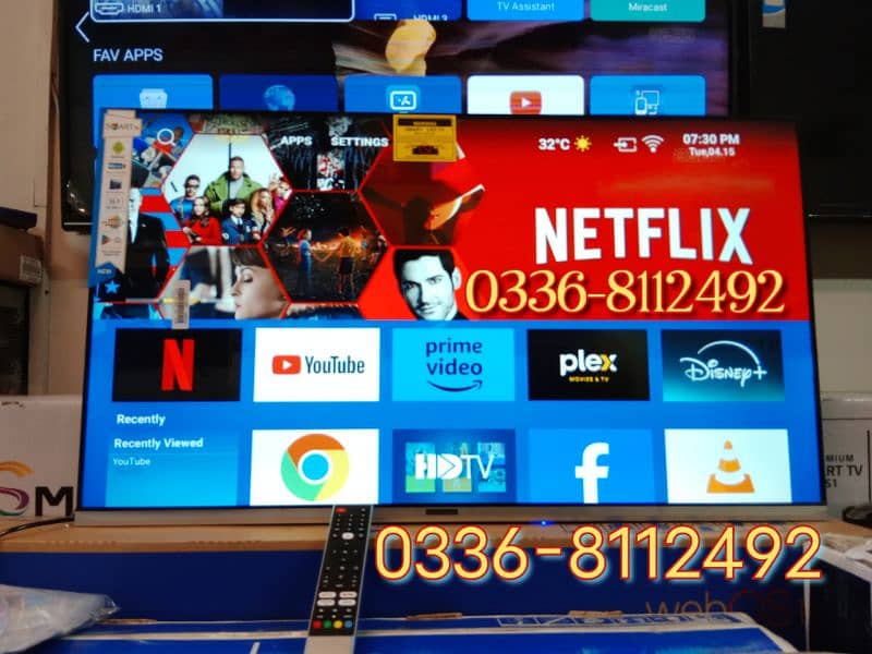 led tv (32" 43" 48" 55" 65" 75" 85") Google tv Android smart  UHD 4k 7