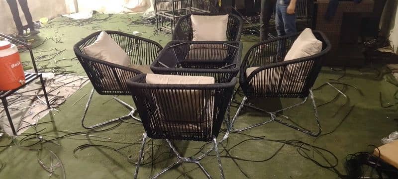 Rattan dining set for garden, taress, rasturrant and coffee shape 2