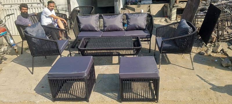 Rattan dining set for garden, taress, rasturrant and coffee shape 4