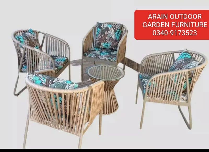 Rattan dining set for garden, taress, rasturrant and coffee shape 5