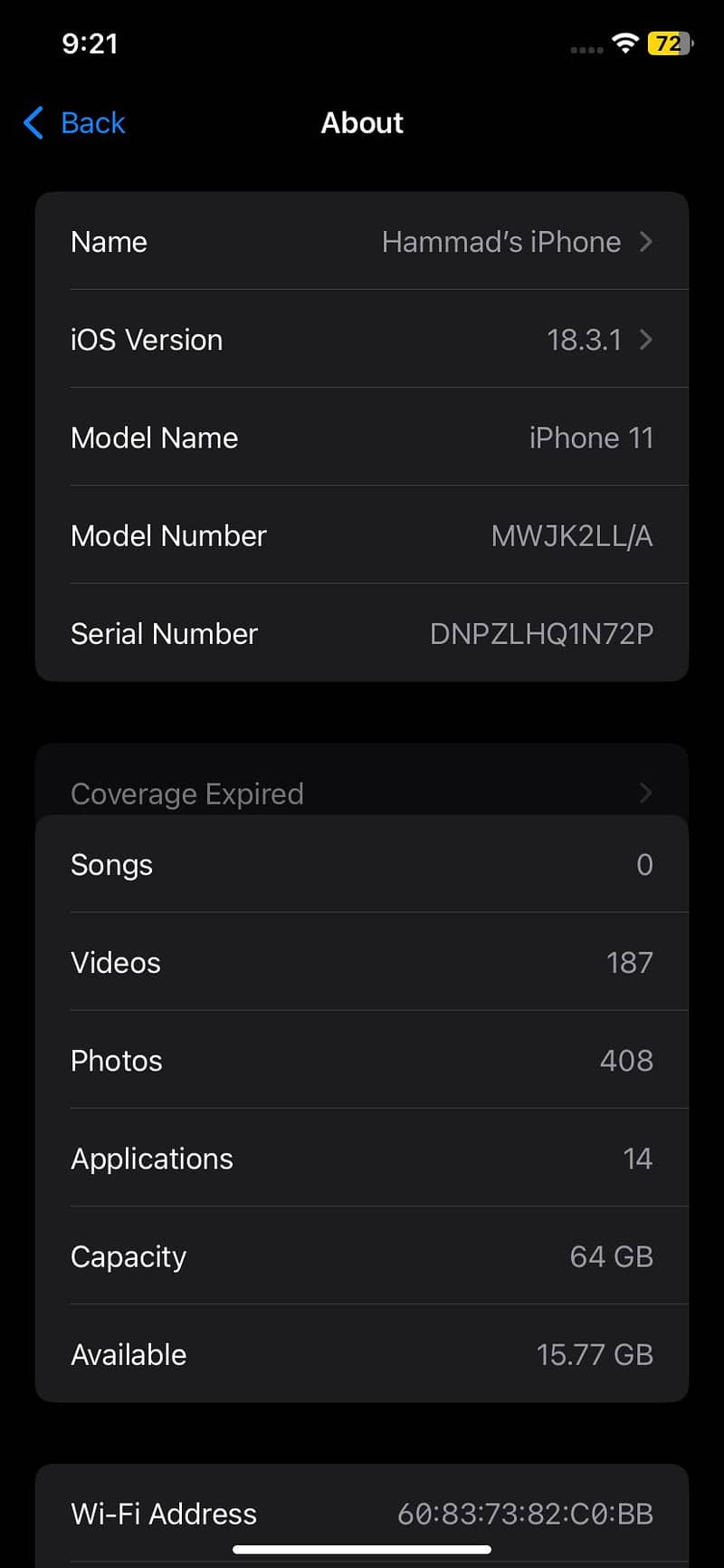 Iphone 11 all okay good condition 9.5/10 all okay no issue 64 gb 90%bh 3