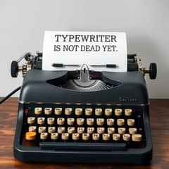 Portable Executive Smart Typewriter with Cover case box