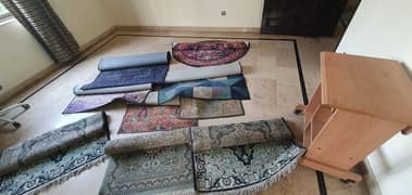Curtains 3 bed room set and Rugs for sale