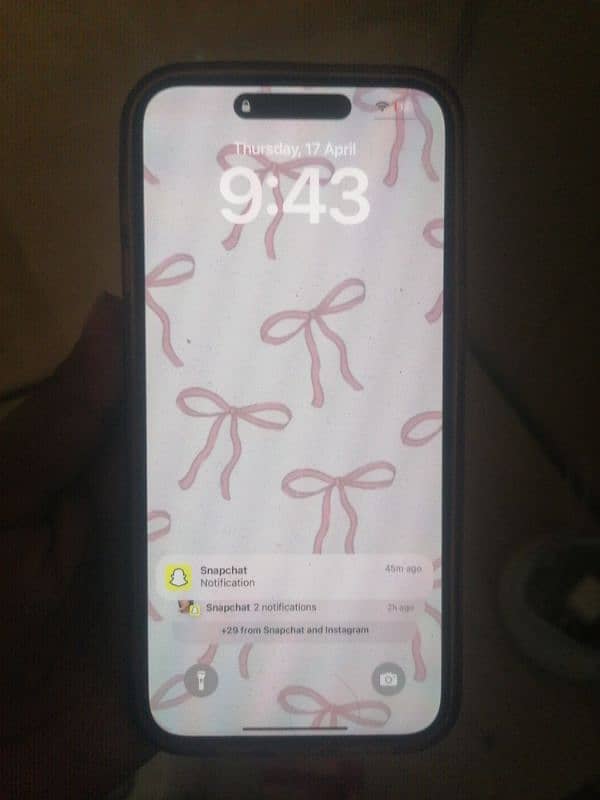 i phone 15 pro max 10/10condition b. h 90 1