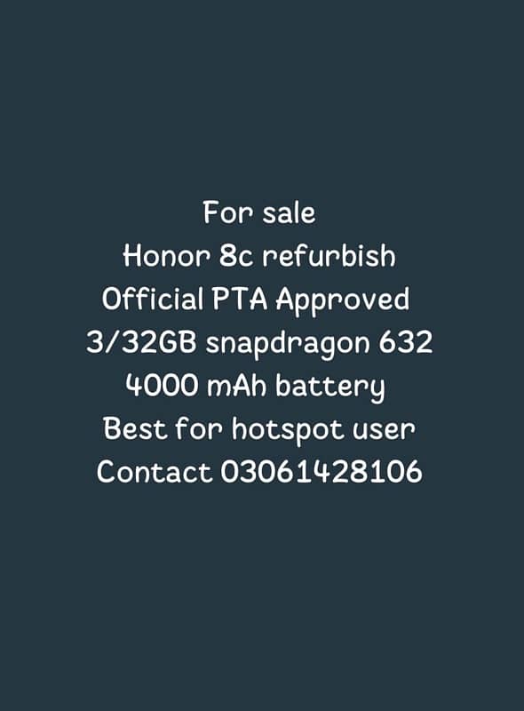 honor 8c, huawei p Smart, galaxy core prime 4