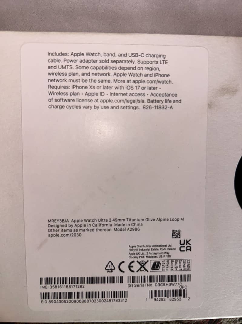 Apple Watch Ultra 2 49mm Titanium olive Alpine loop 7