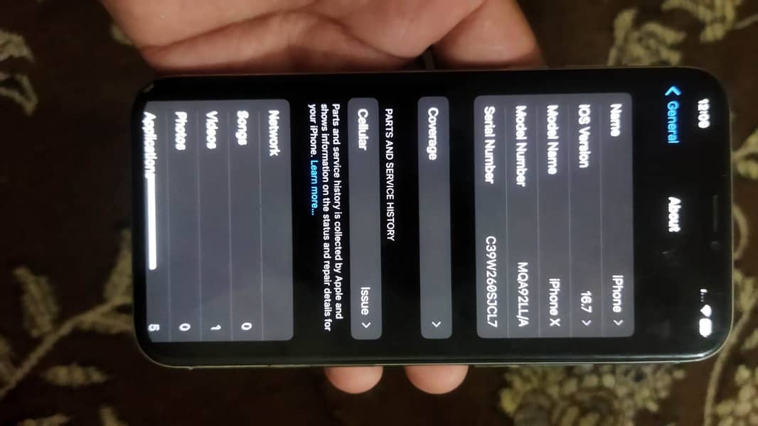 Iphone x 256gb face id ok truetone on all on no fault 3