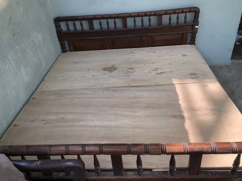 Double bed with Mattress contact on whatsapp 03166920463 0