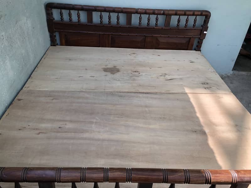 Double bed with Mattress contact on whatsapp 03166920463 1