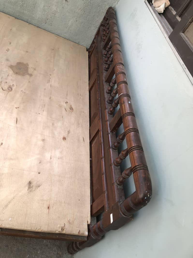 Double bed with Mattress contact on whatsapp 03166920463 9