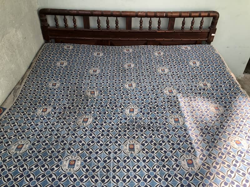 Double bed with Mattress contact on whatsapp 03166920463 12