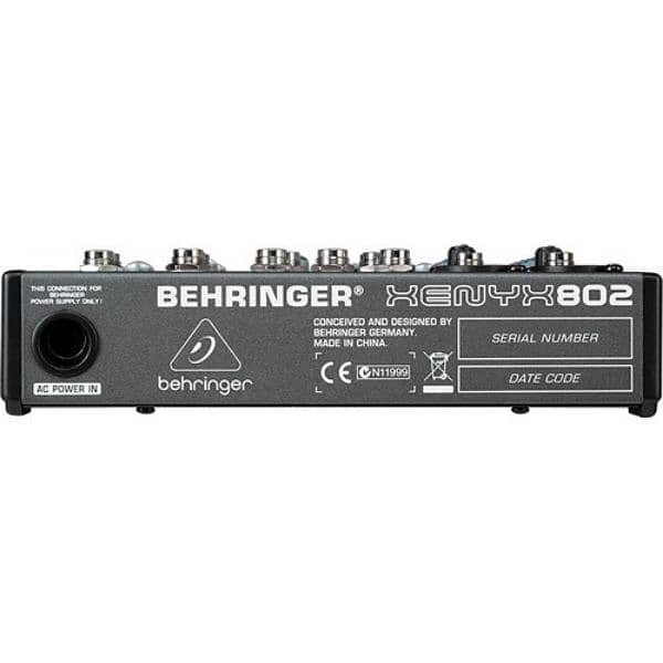behringer audio mixer channel 802 3
