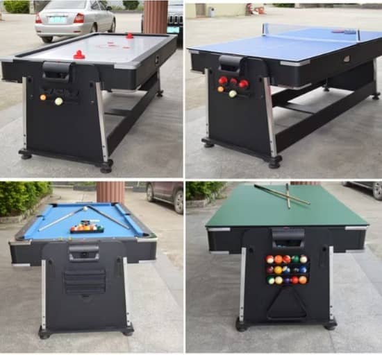 4 in 1 Multi functional|Pool Table|Air hockey Table|Table Tennis|lhr 2