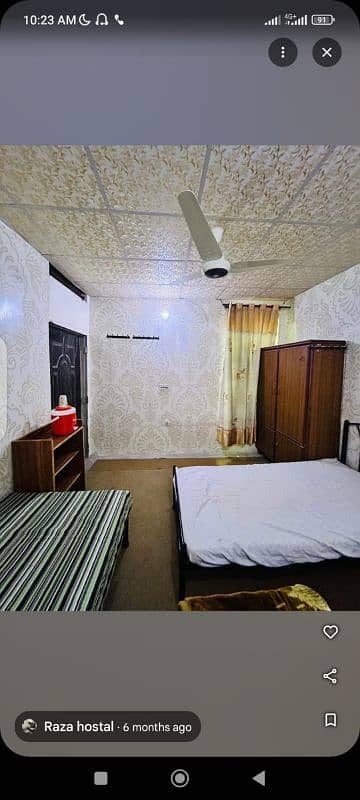 Raza boys Hostel single and sharing seat available 2