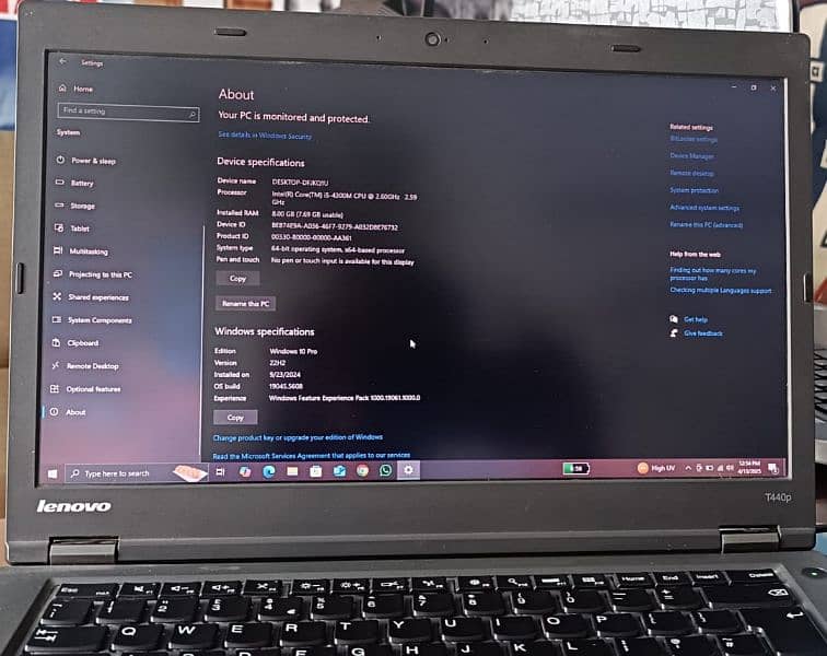 Lenovo Thinkpad core i5 4th Generation 2