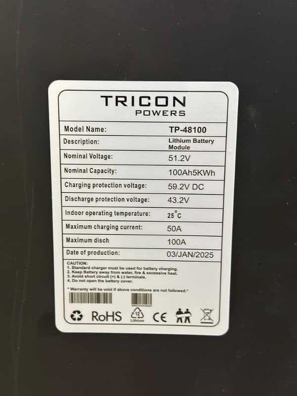 lithium battery 48v 100ah 1