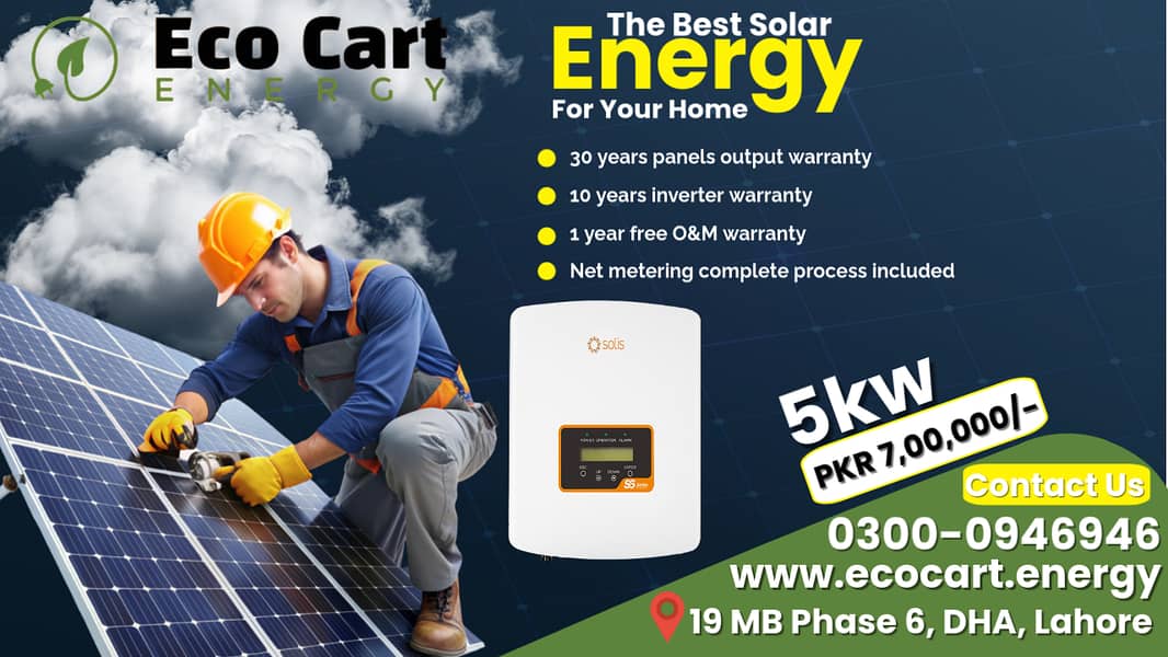 Ongrid Complete Solar System (Longi, Jinko, Growatt, Solis, inverex 0