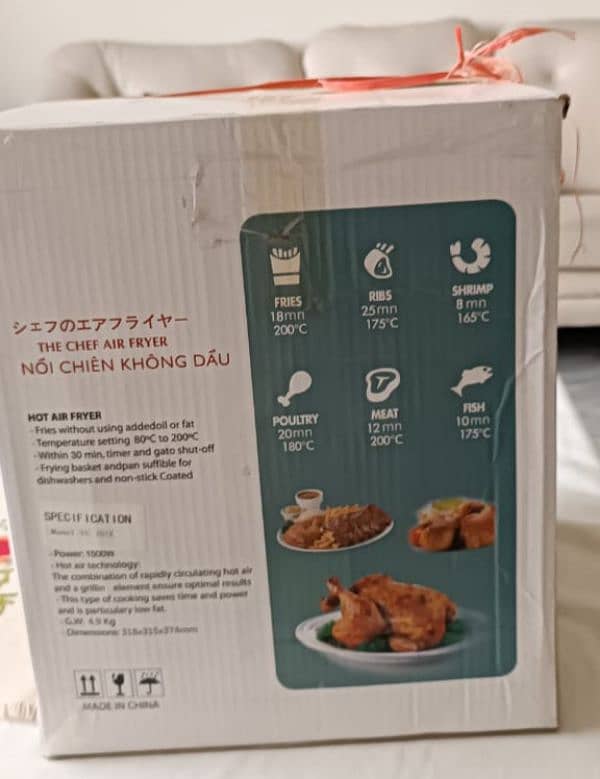 10 L Silver Crest Air Fryer 2