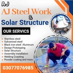 Welding work, CNC Work, Siron windows, Steel works, CNC Stair, Grill