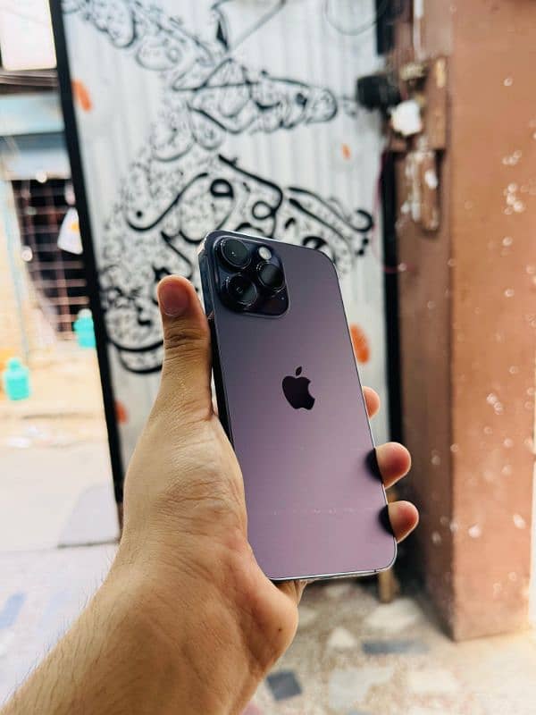 iphone 14 Pro Max 128GB Non PTA Full 4 Months Sim Time 0