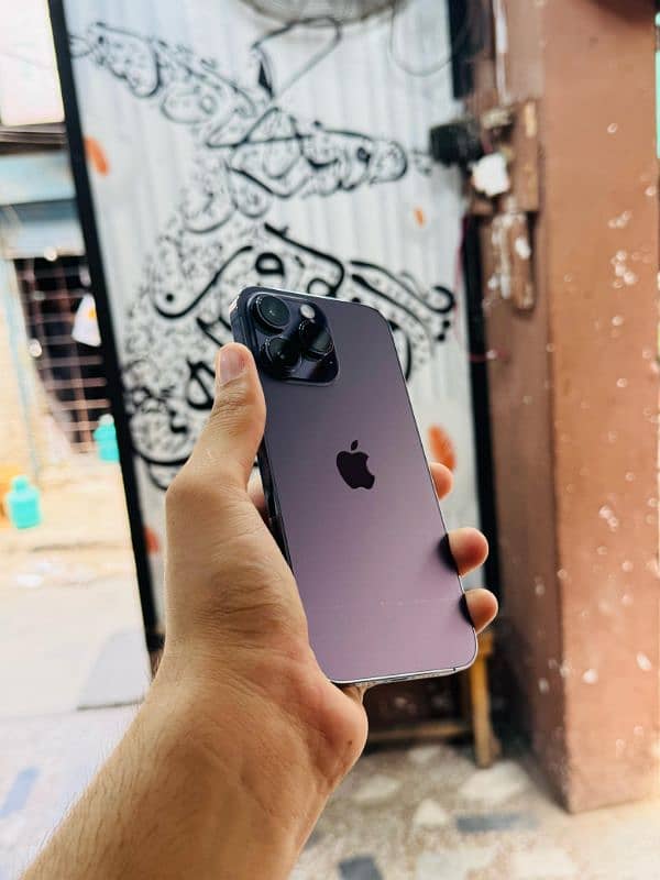 iphone 14 Pro Max 128GB Non PTA Full 4 Months Sim Time 1