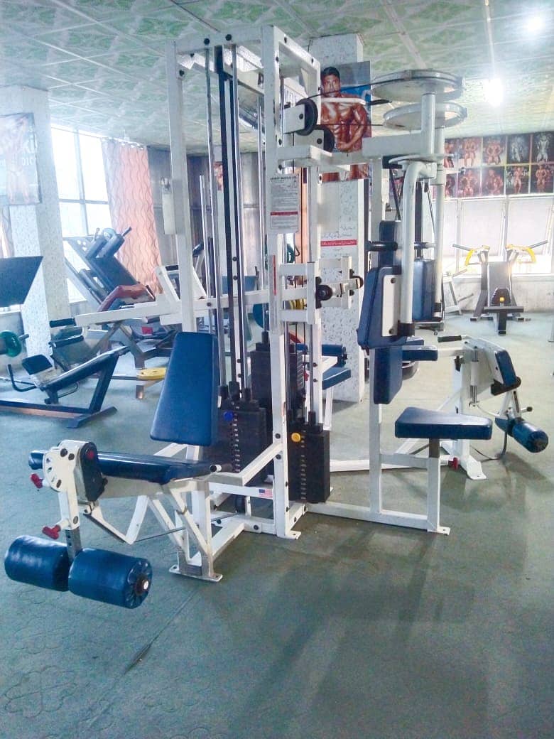 Full Gym Setup|Five station| Leg press|Crunch machine|Abductor machine 15