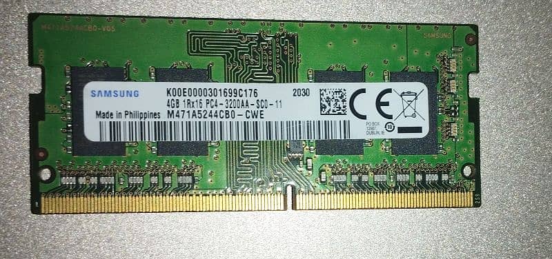 branded Samsung 4GB ddr4 Ram 3200Mhz 1