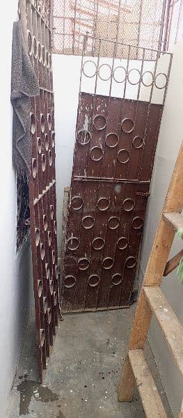 double door 2*6 with 3 grill 0