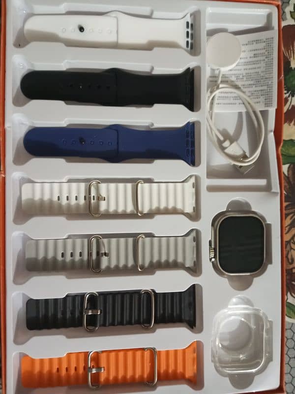 Ultra Smart watch 7 . With seven straps 1