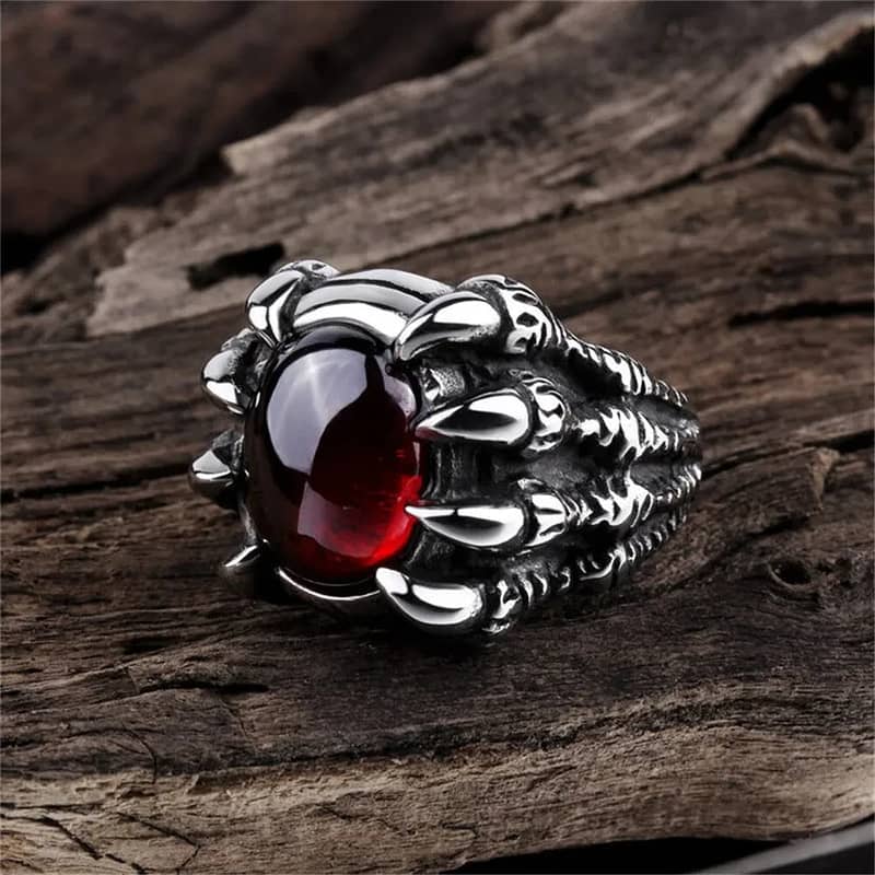 Men Dragon Claw Ring: Fearless Edgy Design for Modern Style 8,9,10 1