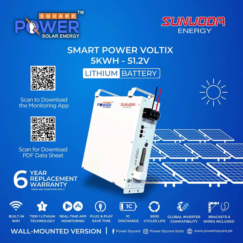 Smart Power Voltix Lithium Battery | 6 Year Warranty 0