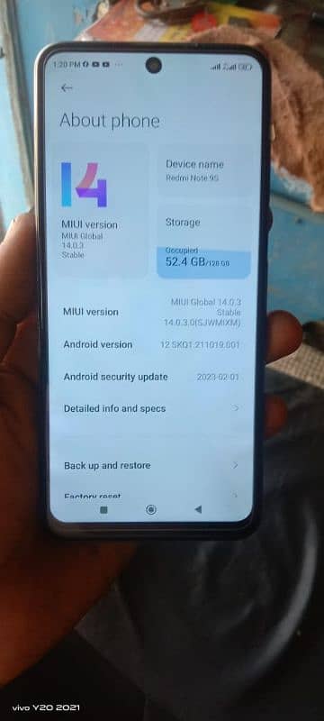 Redmi not 9 s 0