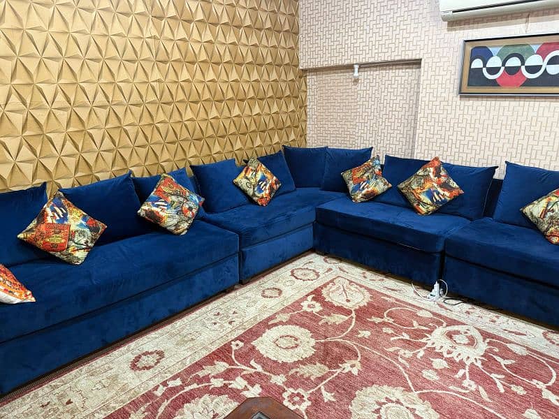 11 seater L shaped slightly used sofa 10