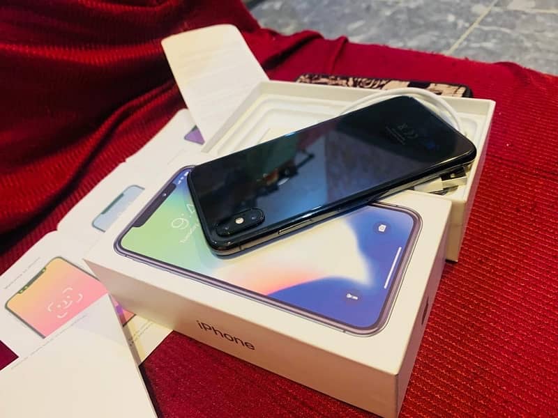 iPhone x 256gb Pta Approved with Box 0