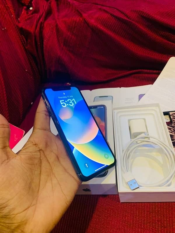 iPhone x 256gb Pta Approved with Box 3