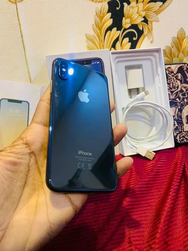 iPhone x 256gb Pta Approved with Box 15
