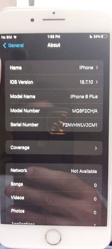 iphone 8 plus 64gb Non PTA, Lush Condition 100% Battry Health 4