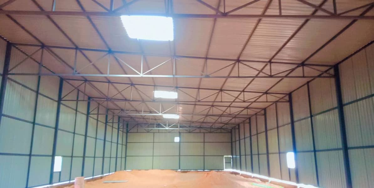 Marquee Shed Industrial Steel Structure Cold Storage PPGI Shed 6