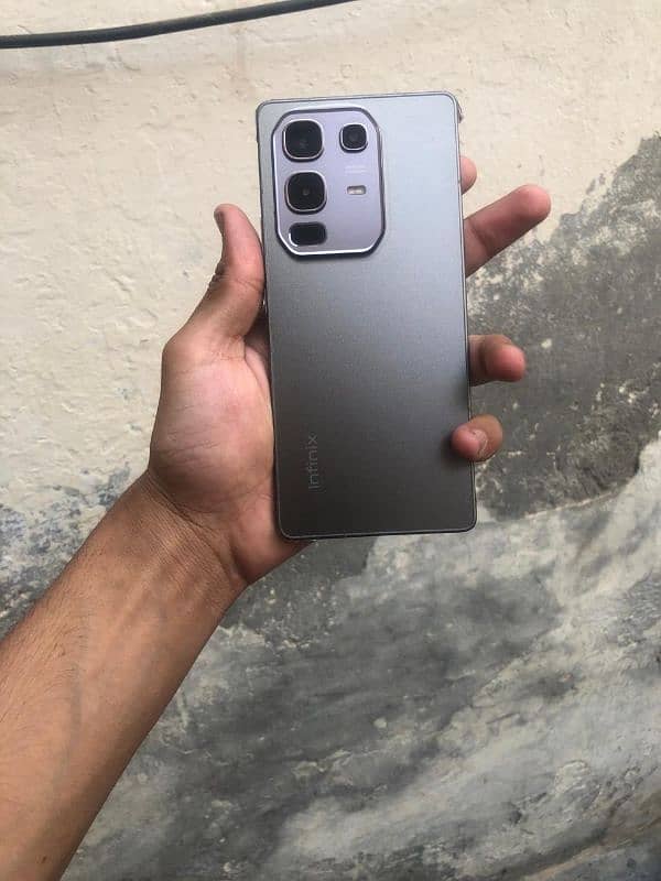 Infinix note 50 with full box  8+8/256 just open box titanium color 0