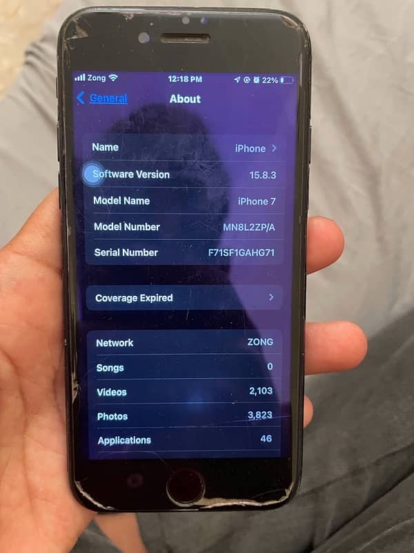 iPhone 7 128gb pta approved condition 10/8 5