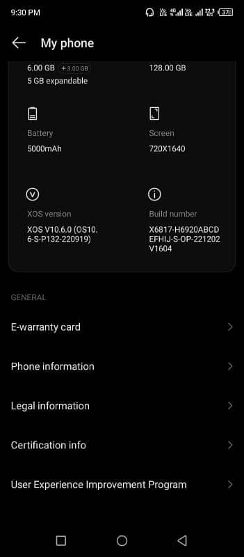 Infinix note 12 pro with box charger 1