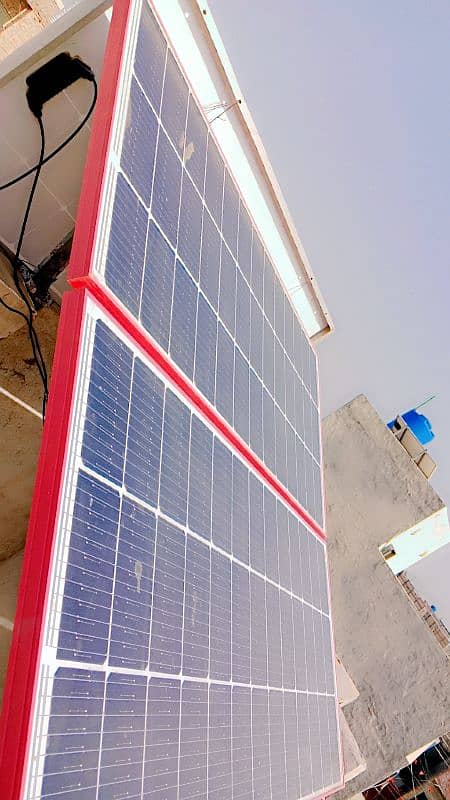 3 solor panel + control + stand 0