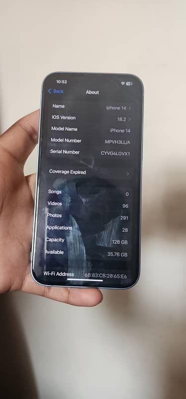 iPhone 14 JV 128 gb with Box 2