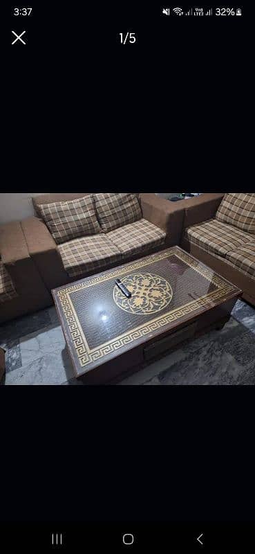 sofa set with 2 chairs and 2 tables 4