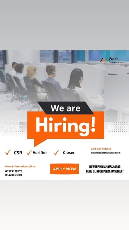 we are hiring for fresh and experienced agents for call center 0