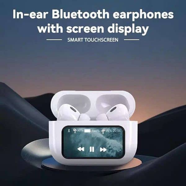 A9 pro Touch Screen Display ANC Wireless Earbuds 1