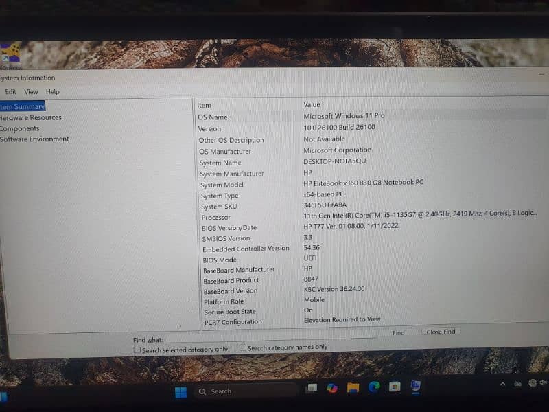 Hp Elitebook i5 8th Genration x360 830 G8 Notebook Pc Touch Screen 9