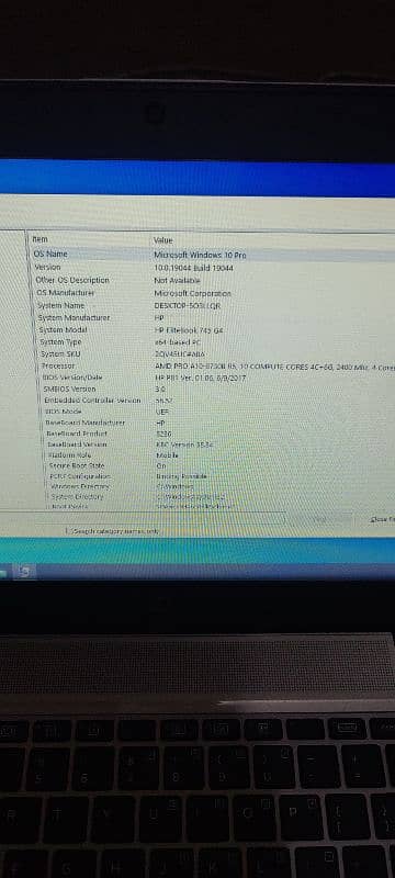 Hp Elite book 745 g4 10